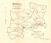 Middlesex county map. Hundreds boroughs electoral. REFORM ACT. DAWSON 1832