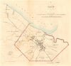 TAIN borough/town plan for the REFORM ACT. Highlands, Scotland 1832 old map