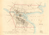 WICK borough/town plan. REFORM ACT. Pulteney Town. Caithness 1832 old map