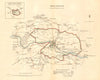 BRECKNOCK (BRECON) borough/town plan for the REFORM ACT. Wales. DAWSON 1832 map