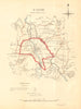 ST. ASAPH/LLANELWY borough/town plan for the REFORM ACT. Wales. DAWSON 1832 map