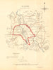 ST. ASAPH/LLANELWY borough/town plan for the REFORM ACT. Wales. DAWSON 1832 map