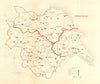 Yorkshire county map. Ridings boroughs electoral. REFORM ACT. DAWSON 1832