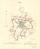 YORK  borough/town/city plan. REFORM ACT. Heworth. Yorkshire. DAWSON 1832 map