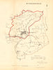 HUDDERSFIELD borough/town plan. REFORM ACT Almondbury Yorkshire. DAWSON 1832 map