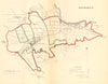 PONTEFRACT borough/town plan. REFORM ACT Ferrybridge Yorkshire. DAWSON 1832 map