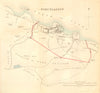 PORT GLASGOW borough/town plan for the REFORM ACT. Scotland 1832 old map