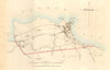 DUNBAR borough/town plan for the REFORM ACT. Belhaven. Scotland 1832 old map