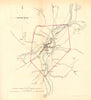 JEDBURGH borough/town plan for the REFORM ACT. Scotland 1832 old antique map