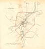 JEDBURGH borough/town plan for the REFORM ACT. Scotland 1832 old antique map