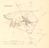 LANARK borough/town plan for the REFORM ACT. Scotland 1832 old antique map