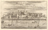 'The Tower of London' by STOW/STRYPE 1720 old antique vintage print picture