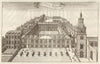 Christ's Hospital, Newgate, London. STOW/STRYPE 1720 old antique print picture