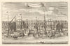 'The Custom House', City of London. STOW/STRYPE 1720 old antique print picture