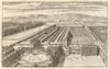 'The Prospect of Gray's Inn', London. Gardens. STOW/STRYPE 1720 old print