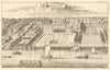 'Somerset House', London. STOW/STRYPE 1720 old antique vintage print picture