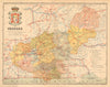 GRANADA. Andalucia. Mapa antiguo de la provincia. ALBERTO MARTIN c1911 old