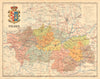 TOLEDO. Castilla-La Mancha. Mapa antiguo de la provincia. ALBERTO MARTIN c1911
