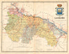 LA RIOJA. Logroño Logrono. Mapa antiguo de la provincia. ALBERTO MARTIN c1911