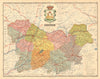 ORENSE. Ourense. Galicia. Mapa antiguo de la provincia. ALBERTO MARTIN c1911