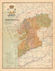 PONTEVEDRA. Galicia. Mapa antiguo de la provincia. ALBERTO MARTIN c1911