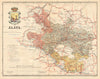 ÁLAVA ALAVA ARABA. Vitoria Gasteiz Euskadi. Mapa antiguo provincia. MARTIN c1911