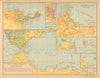 NORTE DE AFRICA ESPANOL. CEUTA MELILLA Marruecos Chafarinas Alboran c1911 map