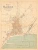 ALMERIA. Plano antiguo de la cuidad. Antique town/city plan. MARTIN c1911 map