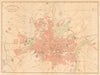 GRANADA. Plano antiguo de la cuidad. Antique town/city plan. MARTIN c1911 map