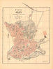 JAEN. Plano antiguo de la cuidad. Antique town/city plan. MARTIN c1911 old map