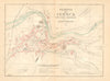 CUENCA. Plano antiguo de la cuidad. Antique town/city plan. MARTIN c1911 map