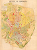 MADRID. Plano antiguo de la cuidad. Antique town/city plan. MARTIN c1911 map