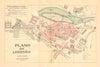 LOGRONO. Plano antiguo de la cuidad. Antique town/city plan. MARTIN c1911 map