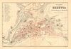 SEGOVIA. Plano antiguo de la cuidad. Antique town/city plan. MARTIN c1911 map