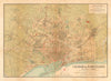 BARCELONA. Plano antiguo de la cuidad. Antique town/city plan. MARTIN c1911 map