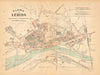 LERIDA LLEIDA. Plano antiguo cuidad. Antique town/city plan. MARTIN c1911 map