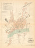 ZAMORA. Plano antiguo de la cuidad. Antique town/city plan. MARTIN c1911 map
