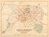 ALBACETE. Plano antiguo de la cuidad. Antique town/city plan. MARTIN c1911 map