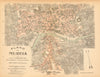 MURCIA. Plano antiguo de la cuidad. Antique town/city plan. MARTIN c1911 map