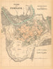 PAMPLONA. Plano antiguo de la cuidad. Antique town/city plan. MARTIN c1911 map