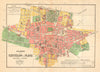 CASTELLON DE LA PLANA. Plano antiguo cuidad. Antique town plan. MARTIN c1911 map