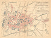 VITORIA. Plano antiguo de la cuidad. Antique town/city plan. MARTIN c1911 map