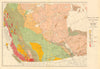 WESTERN CANADA GEOLOGY geological.British Columbia Alberta Yukon. WHITE 1906 map