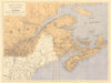CANADA TELEPHONE CABLES. Maritime Provinces and Quebec. WHITE 1906 old map