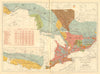 CANADA Railways. Ontario Quebec. Grand Trunk. Canadian Pacific/Northern 1906 map