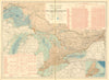 GREAT LAKES & ST LAWRENCE. Canals, lighthouses & sailing routes. WHITE 1906 map