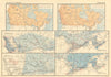 CANADA Isotherms. Temperature. Precipitation. Rainfall. Snowfall. WHITE 1906 map