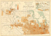 CANADA POPULATION DENSITY 1901. Manitoba and Saskatchewan. WHITE 1906 old map
