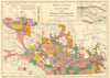 CANADA ETHNIC ORIGINS. Manitoba & Saskatchewan. English Irish Scottish 1906 map