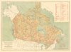 CANADA. Drainage basins. Watersheds. Drainage divides. WHITE 1906 old map